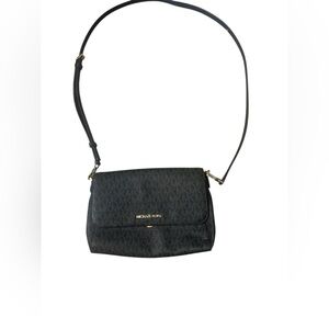 Michael Kors Black Textured Crossbody Bag